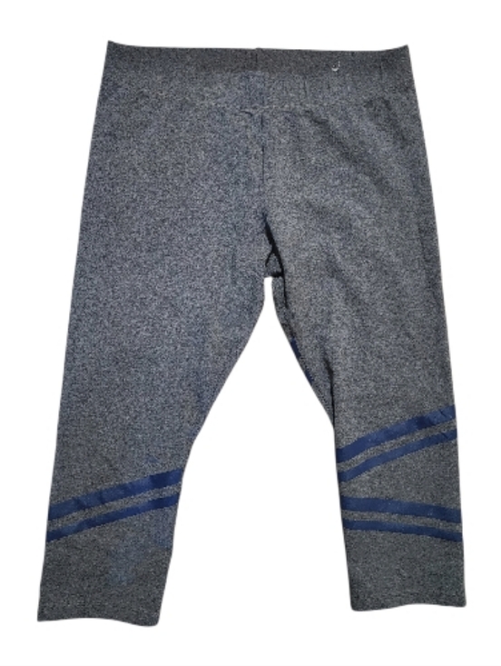 Livi Active Pants - Livi Active Gray Space-Dye Cropped Leggings Size 14/16